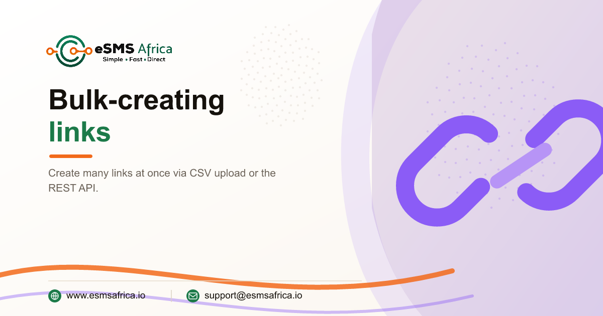 Bulk-creating links