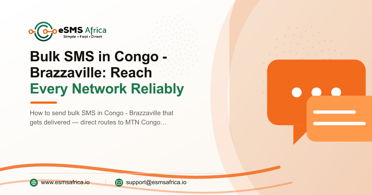 Bulk SMS in Congo - Brazzaville: Reach Every Network Reliably