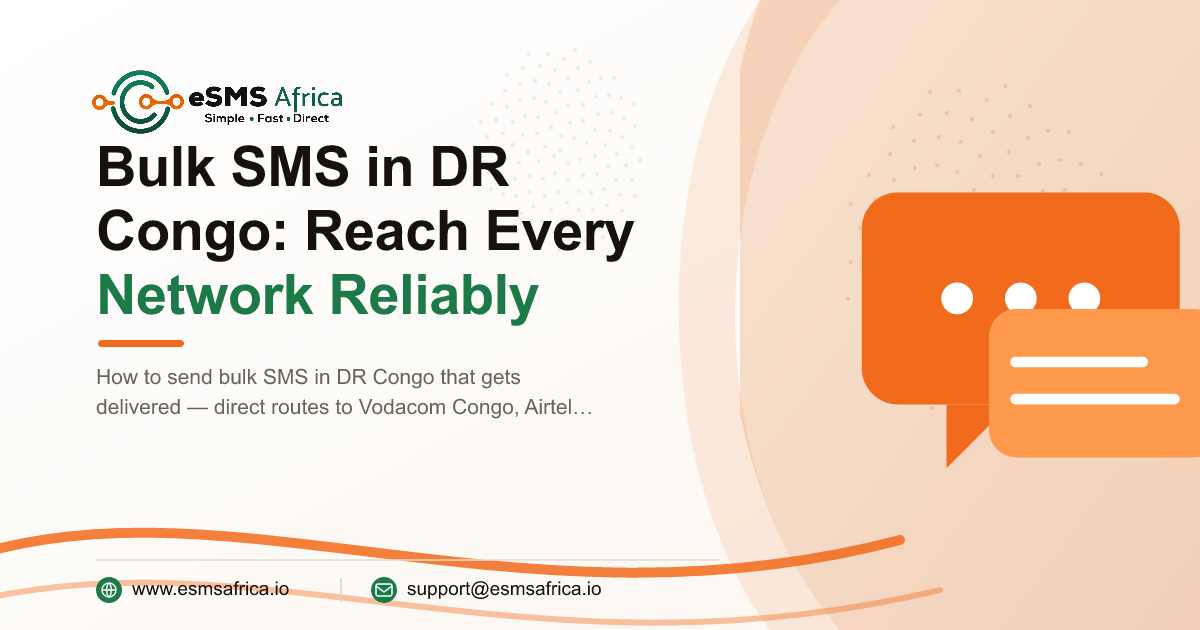 Bulk SMS in DR Congo: Reach Every Network Reliably