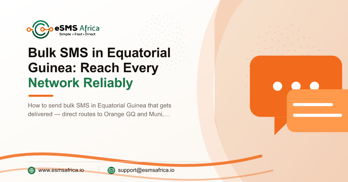 Bulk SMS in Equatorial Guinea: Reach Every Network Reliably