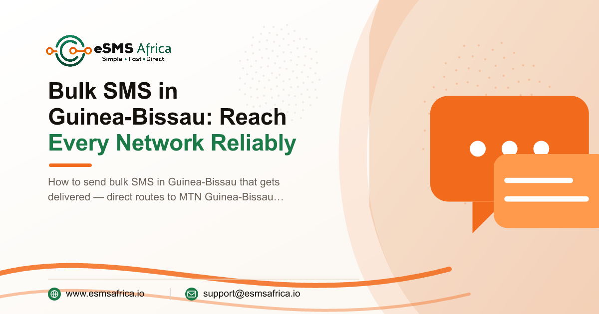 Bulk SMS in Guinea-Bissau: Reach Every Network Reliably