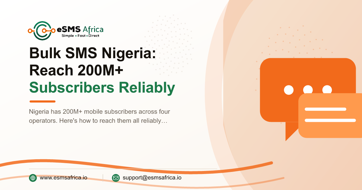 Bulk SMS Nigeria: Reach 200M+ Subscribers Reliably