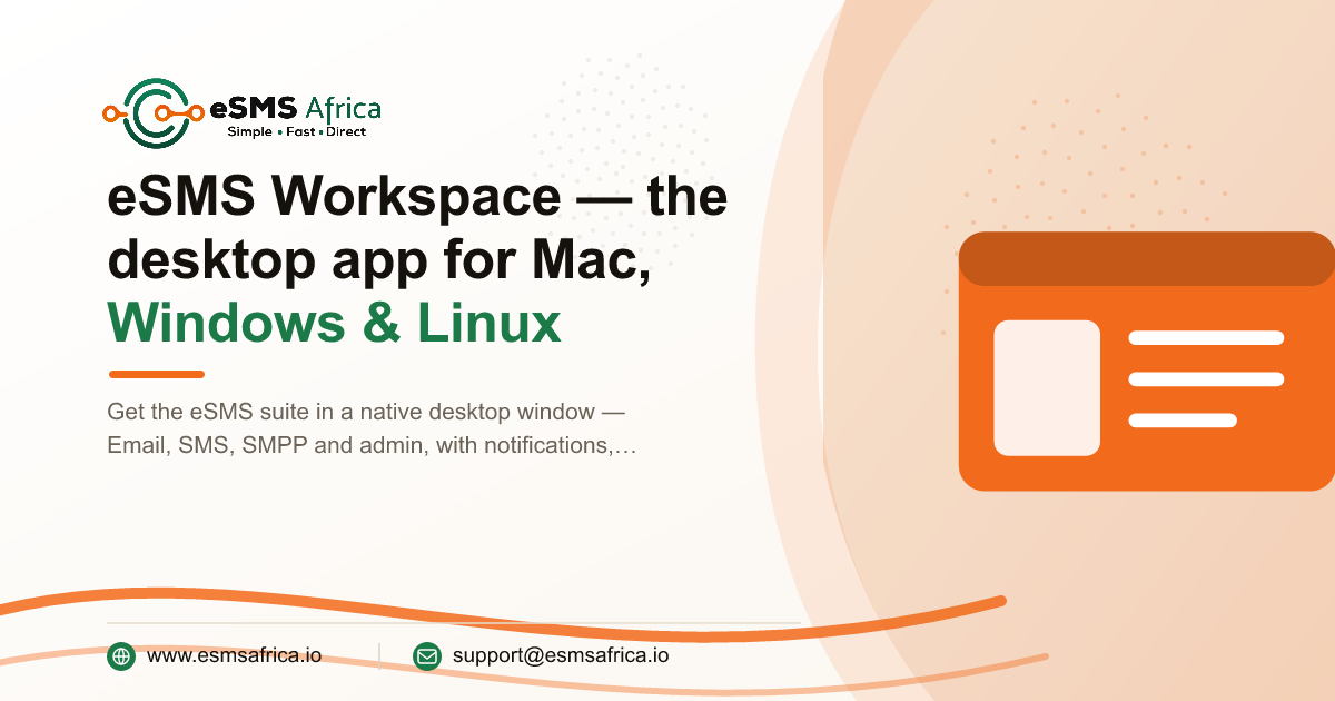 eSMS Workspace — the desktop app for Mac, Windows & Linux