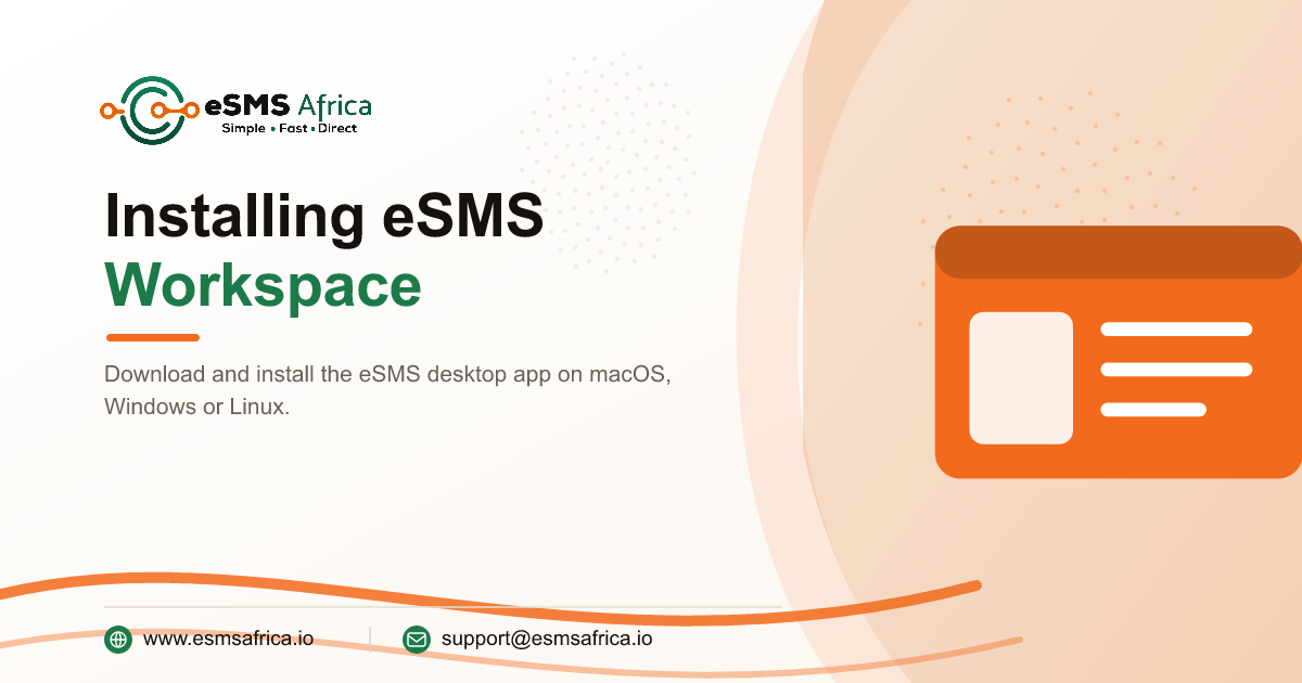 Installing eSMS Workspace