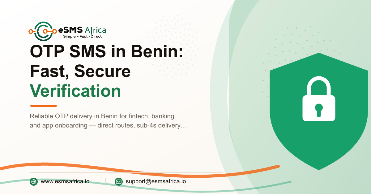 OTP SMS in Benin: Fast, Secure Verification