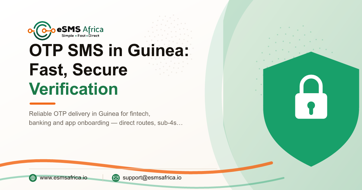 OTP SMS in Guinea: Fast, Secure Verification