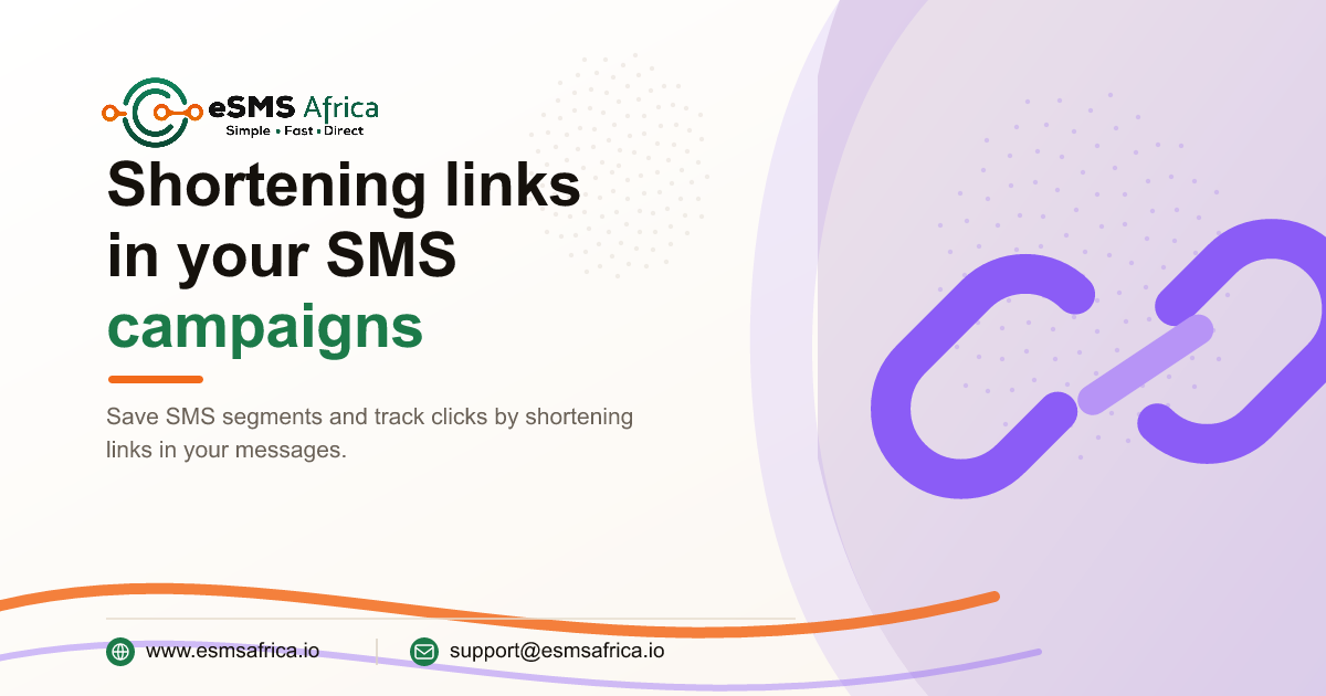 Shortening links in your SMS campaigns