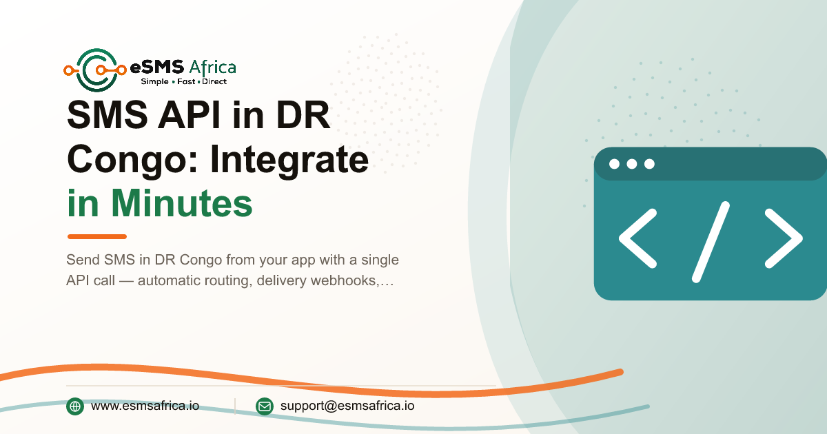 SMS API in DR Congo: Integrate in Minutes