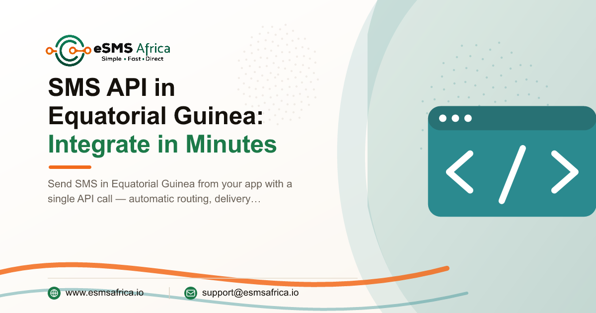 SMS API in Equatorial Guinea: Integrate in Minutes