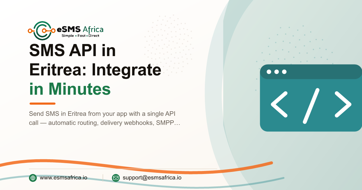 SMS API in Eritrea: Integrate in Minutes