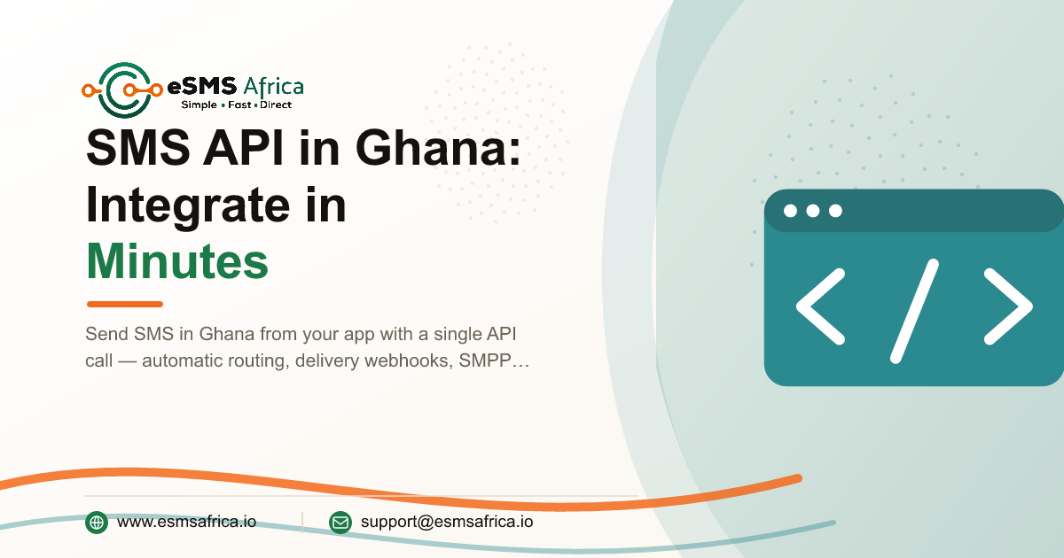 SMS API in Ghana: Integrate in Minutes