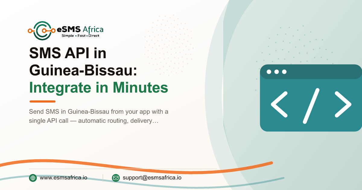 SMS API in Guinea-Bissau: Integrate in Minutes