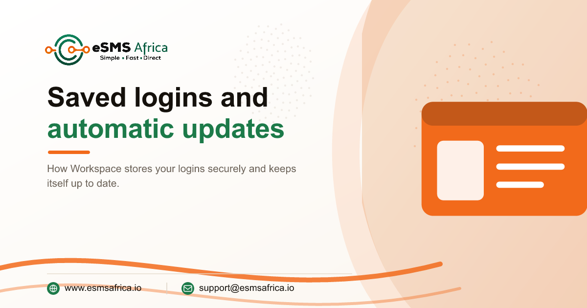 Saved logins and automatic updates